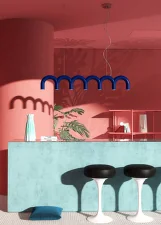 Arch Straight Pendant, blue