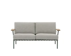 Settle Sofa 2-Seater, Ribbed Weave 2/dark green