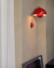 Flowerpot VP8, vermilion red