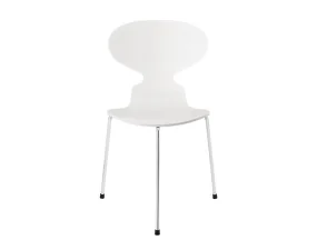 Ant™ 3100 Chair Coloured, chrome/white