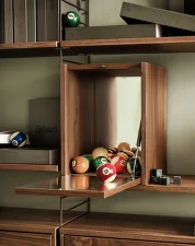 String Tiny Cabinet, walnut