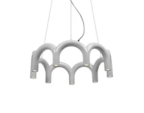 Arch Circle 76 Pendant, white