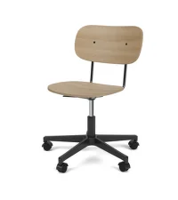 Co Task Chair, black/natural oak