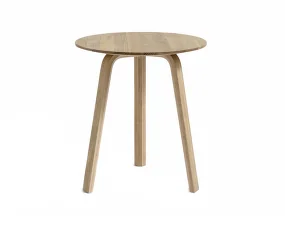 Bella Coffee Table Ø45x49, lacquered oak