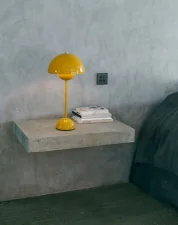 Flowerpot VP3 Table Lamp, mustard