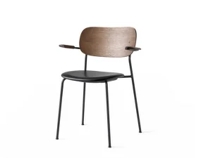 Co Chair with Armrest, dark oak / Dakar 0842