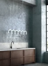 Arch Straight Pendant, white