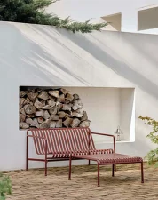 Palissade Dining Bench without Armrest, iron red