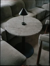 Florence Column Table Ø90, kunis breccia