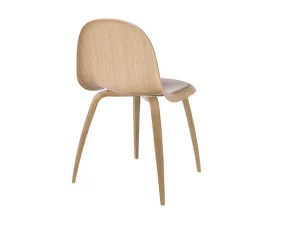 3D Dining Chair Wood Base, oak