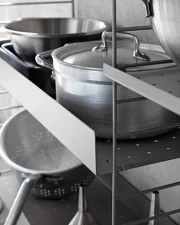 String Metal Shelf Low Edge 78 x 30, beige