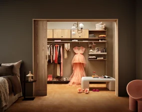 String Cabinet with Flip Door, walnut