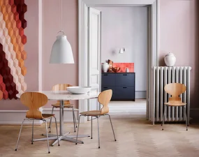 Ant™ 3101 Chair Coloured, chrome/black