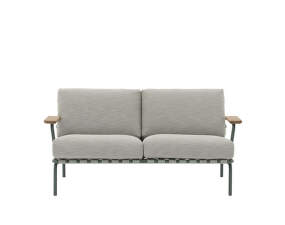 Settle Sofa 2-Seater, Ribbed Weave 2/dark green