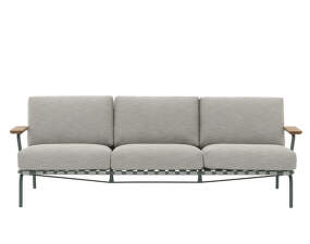 Settle Sofa 3-Seater, Ribbed Weave 2/dark green