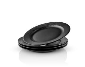 Legio Nova Lunch Plate 22 cm, set of 4, black