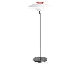 PH 80 Floor Lamp, opal white/chrome plated