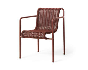 Palissade Cord Dining Armchair, iron red