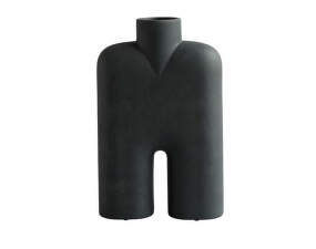 Cobra Vase Tall Hexa, black