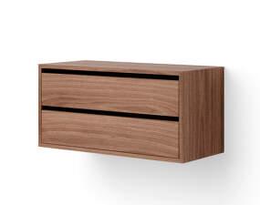 Cabinet Low w. Drawers, walnut