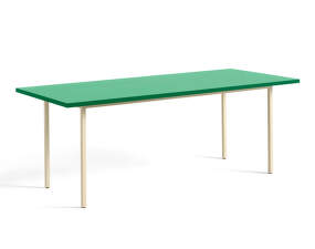 Two-Colour Dining Table 200 cm, ivory/green mint