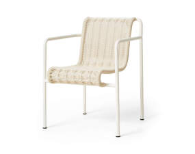 Palissade Cord Dining Armchair, cream white