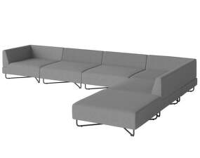 Orlando Garden Sofa 6 Modules w. open end right, dark grey