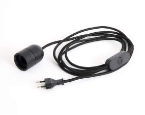 Common Table Cord Set, soft black