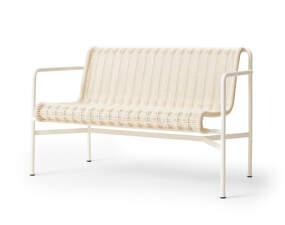 Palissade Cord Dining Bench, cream white