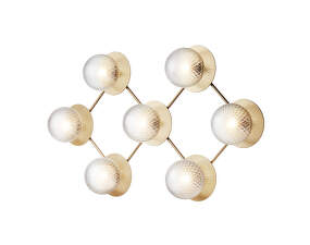 Liila 7 Wall/Ceiling Light, nordic gold/optic clear