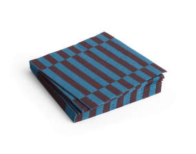 Pattern Napkins Lunch, set of 20, anthracite and bordeaux pillar stripe