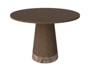 Piro Dining Table Ø125 cm, dark oiled oak