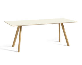 Copenhague CPH 30 Table, water-based lacquered oak/off-white linoleum