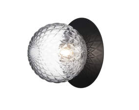 Liila 1 Wall/Ceiling Light Large, black/optic clear