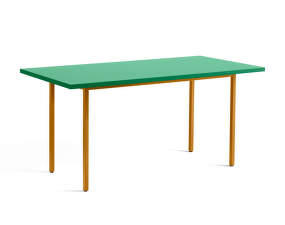 Two-Colour Dining Table 160 cm, ochre/green