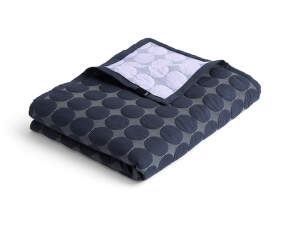 Mega Dot Organic Plaid 195x245, midnight blue