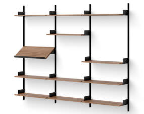 Display Shelf, walnut/black