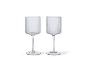 Ripple White Wine Glasses, set of 2, clear