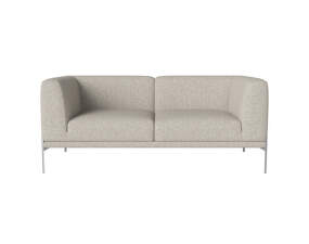 Caisa 2-Seater, brushed steel/Nantes sand