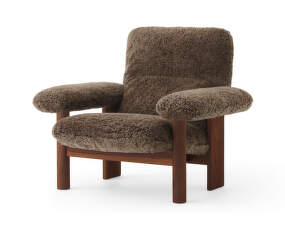 Brasilia Lounge Chair, Sheepskin root/walnut