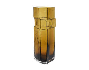 Muro Vase H38, recycled amber