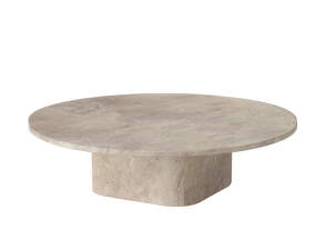 Eida Outdoor Coffee Table Ø90 H28, beige marble