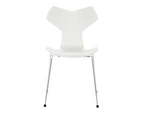 Grand Prix Chair Coloured, chrome/white