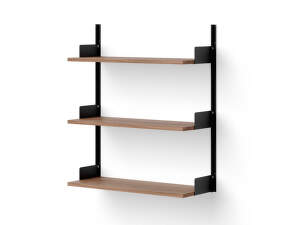 Wall Shelf 900, walnut/black