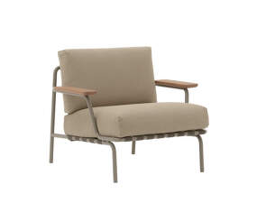 Settle Lounge Chair, Ribbed Weave 5/taupe