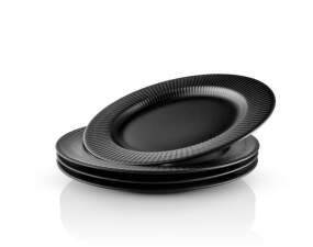 Legio Nova Dinner Plate 25 cm, set of 4, black