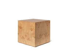 Burl Cube Side Table, natural