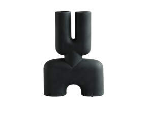 Cobra Vase Double Medio, black