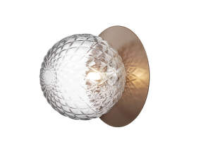 Liila 1 Wall/Ceiling Light Large, dark bronze/optic clear