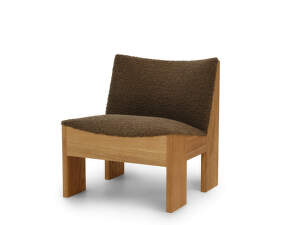 Tenon Lounge Chair Natural Oak, Zinc Drake Mocha